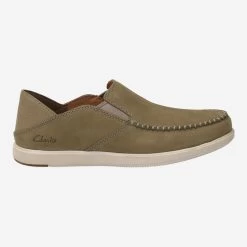 Clarks Art.  Bratton Slip Grün -Bestes Schuh Geschäft aussenseite 1427060016