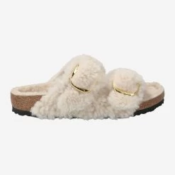 Birkenstock Art.  1023086 ARIZONA BIG BUCKLE TEDDY RIVET Weiß -Bestes Schuh Geschäft aussenseite 2851090007