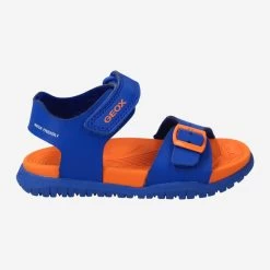 GEOX Art.  SANDAL FUSBETTO Blau -Bestes Schuh Geschäft aussenseite 3198090028