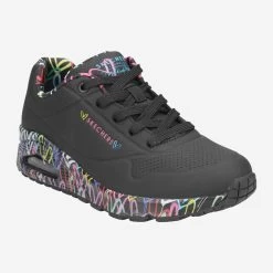 Bestes Schuh Geschäft 35 Skechers Art. UNO LOVING LOVE Schwarz