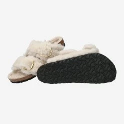 Birkenstock Art.  1023086 ARIZONA BIG BUCKLE TEDDY RIVET Weiß -Bestes Schuh Geschäft sohle 2851090007