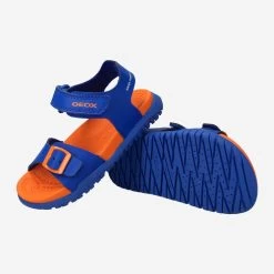 GEOX Art.  SANDAL FUSBETTO Blau -Bestes Schuh Geschäft sohle 3198090028