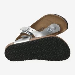Birkenstock Art.  GIZEH KIDS Silber -Bestes Schuh Geschäft sohle 3281440008