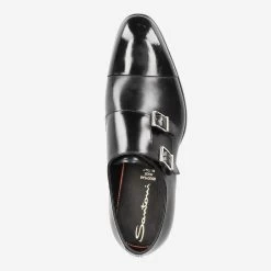 Santoni Art.  11652 N01 Schwarz -Bestes Schuh Geschäft top 1400010008