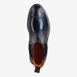 Santoni Art.  17855 U33 Blau -Bestes Schuh Geschäft top 1628010017