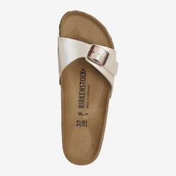 Birkenstock Art.  940153 MADRID BIRKO FLOR Beige, Metallik -Bestes Schuh Geschäft top 2824440008