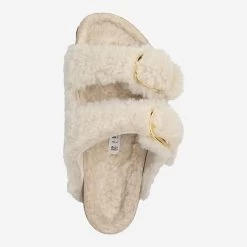 Birkenstock Art.  1023086 ARIZONA BIG BUCKLE TEDDY RIVET Weiß -Bestes Schuh Geschäft top 2851090007