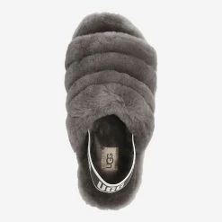 UGG Art.  FLUFF YEAH SLIDE Grau -Bestes Schuh Geschäft top 2852090006